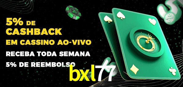 Promoções do cassino ao Vivo bxl77